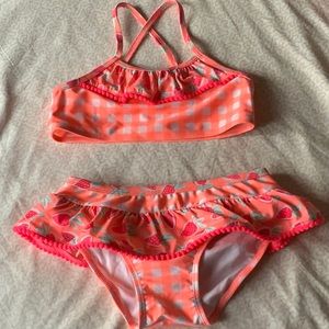 Cat & Jack girls 2 piece bikini set in size 6x